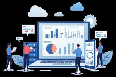 Online exam platform illustration